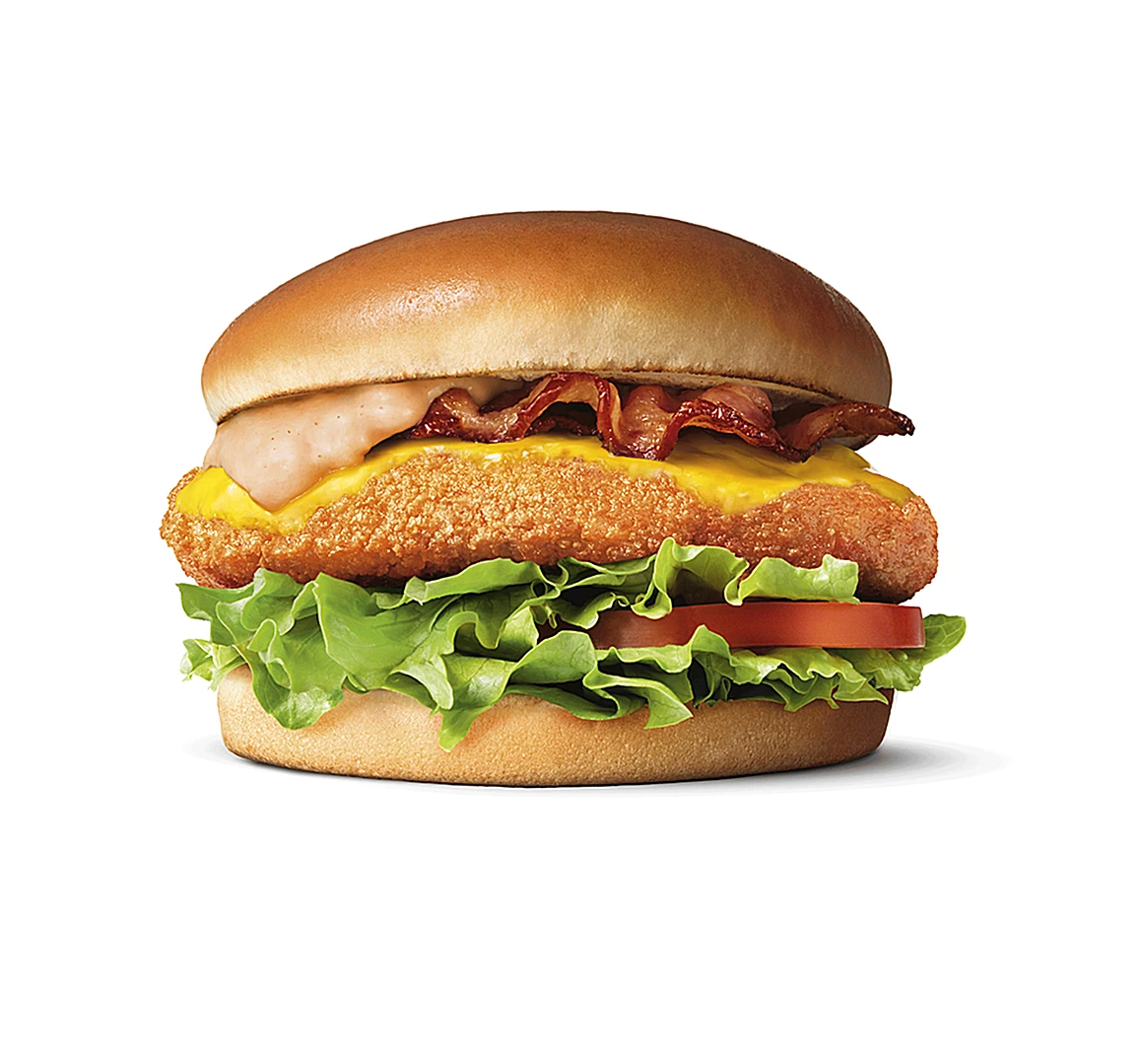 Chrupiący Kurczak Burger z Bekonem